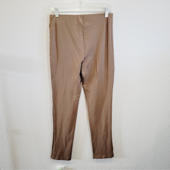 Smash + Tess Emma High Rise Pants with Slit in Simply Taupe Tan Brown Size Large - Picture 4 of 8